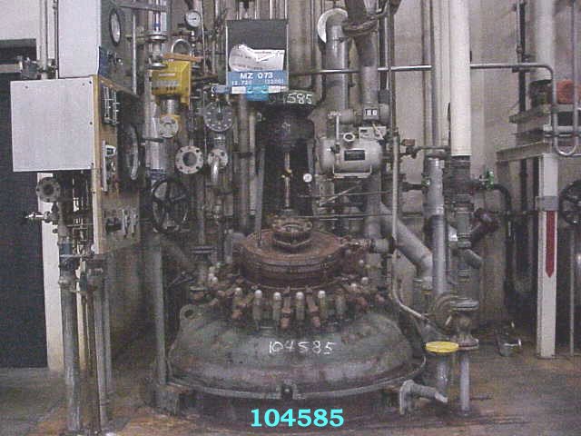 IPP# 104585, 2,000 L (528.3 gallons)  Glasslined Batch-Type Agitated Reactor For Sale