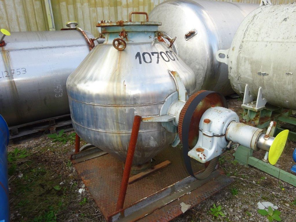 IPP# 107007, 0.5 m3 (17.7 ft3)  Hastelloy - C4  Dryer-Twin Shell & Double Cone For Sale