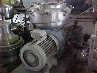 IPP# 100119, 18.5 kW (24.8 HP)  Stainless Steel 316  Centrifuge-Disc Bowl For Sale