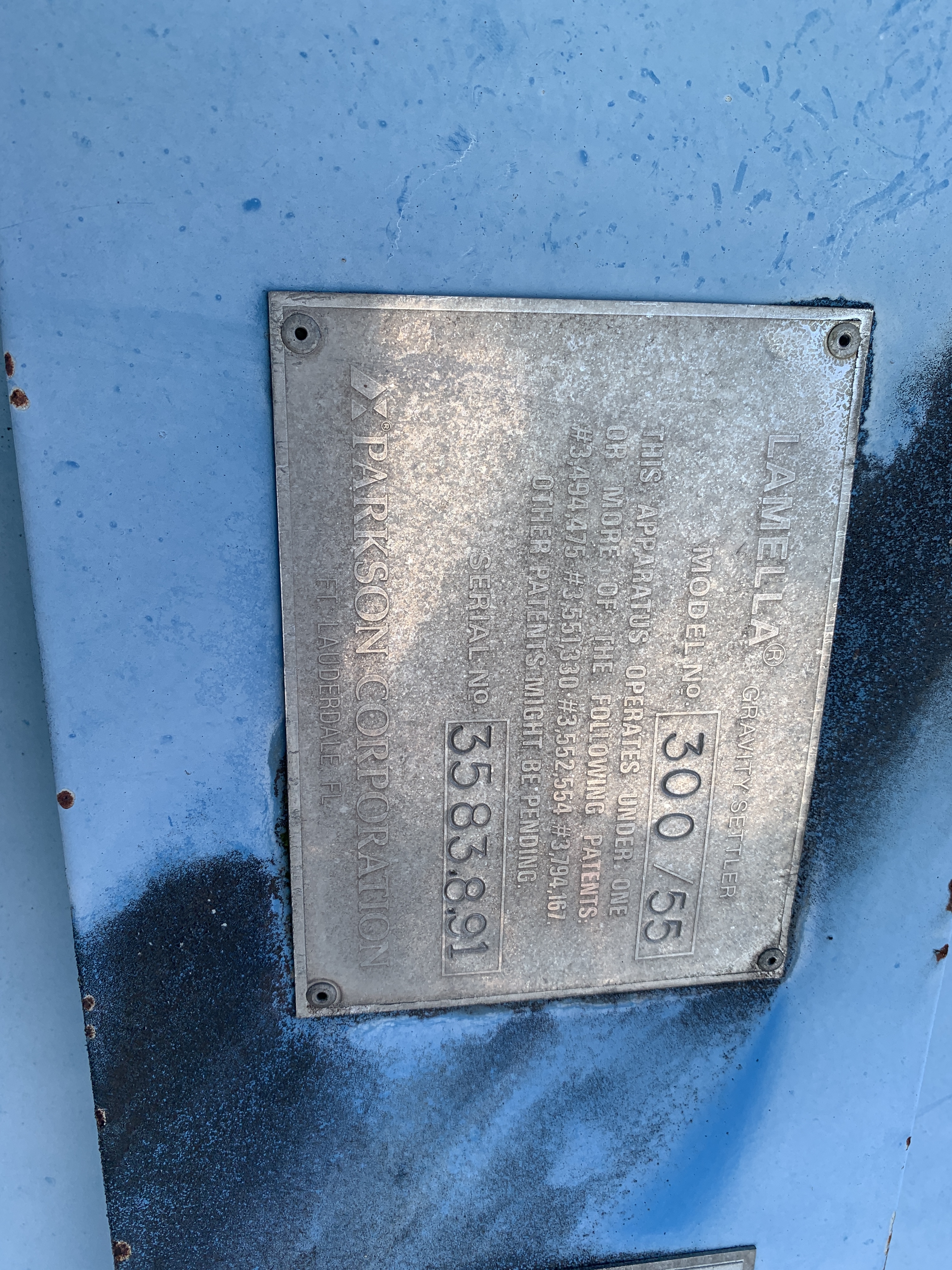 Carbon Steel Clarifier - IPP# 204090