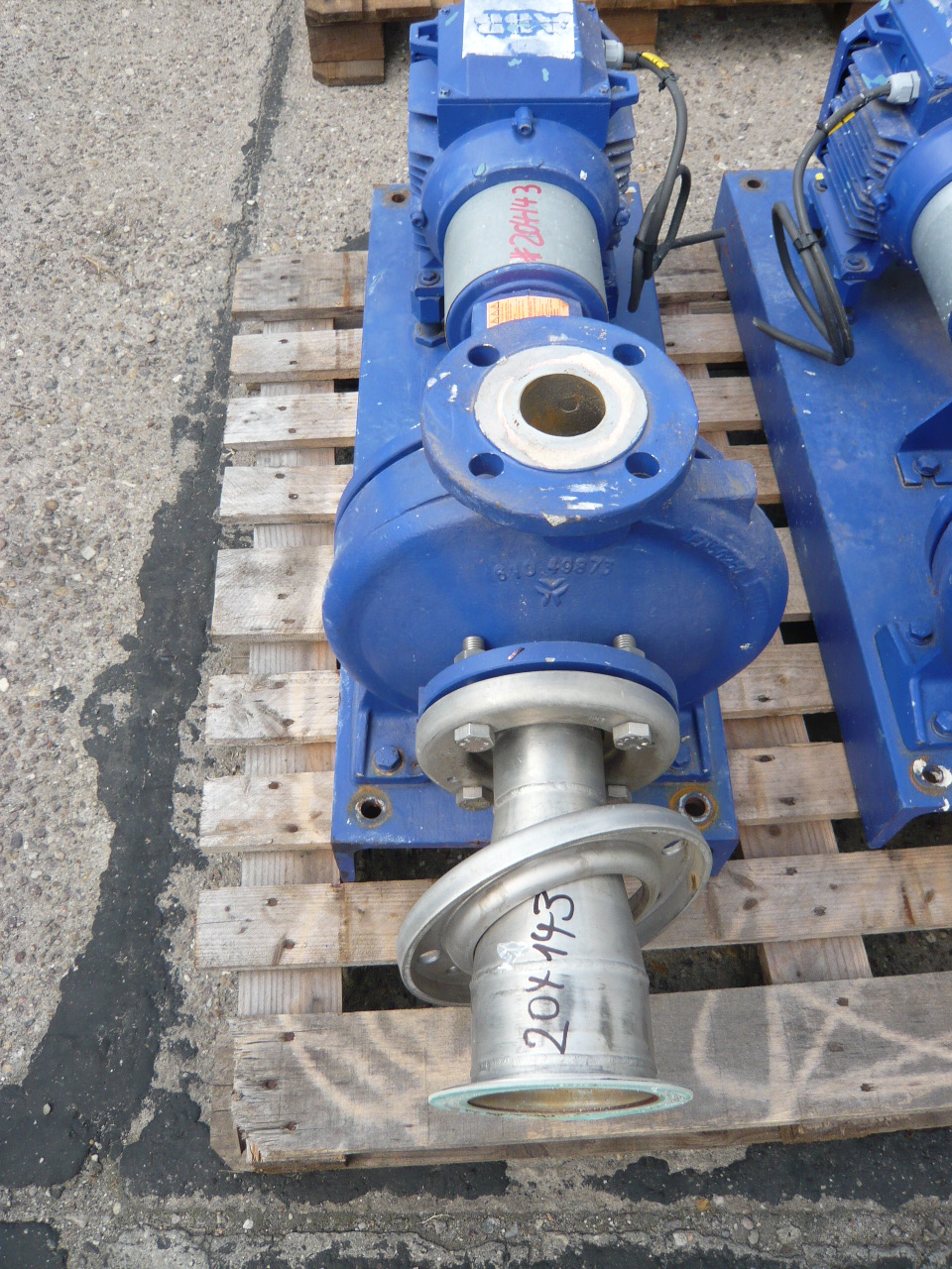 IPP# 204143, 42 m3/h (184.9 GPM)  Stainless Steel 316 Centrifugal Pump For Sale