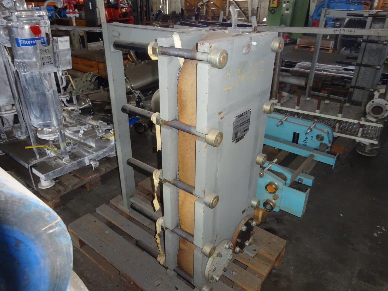 IPP# 204167, 8.1 m² (87.4 ft²)  Stainless Steel 316 Plate and Frame Heat Exchanger For Sale