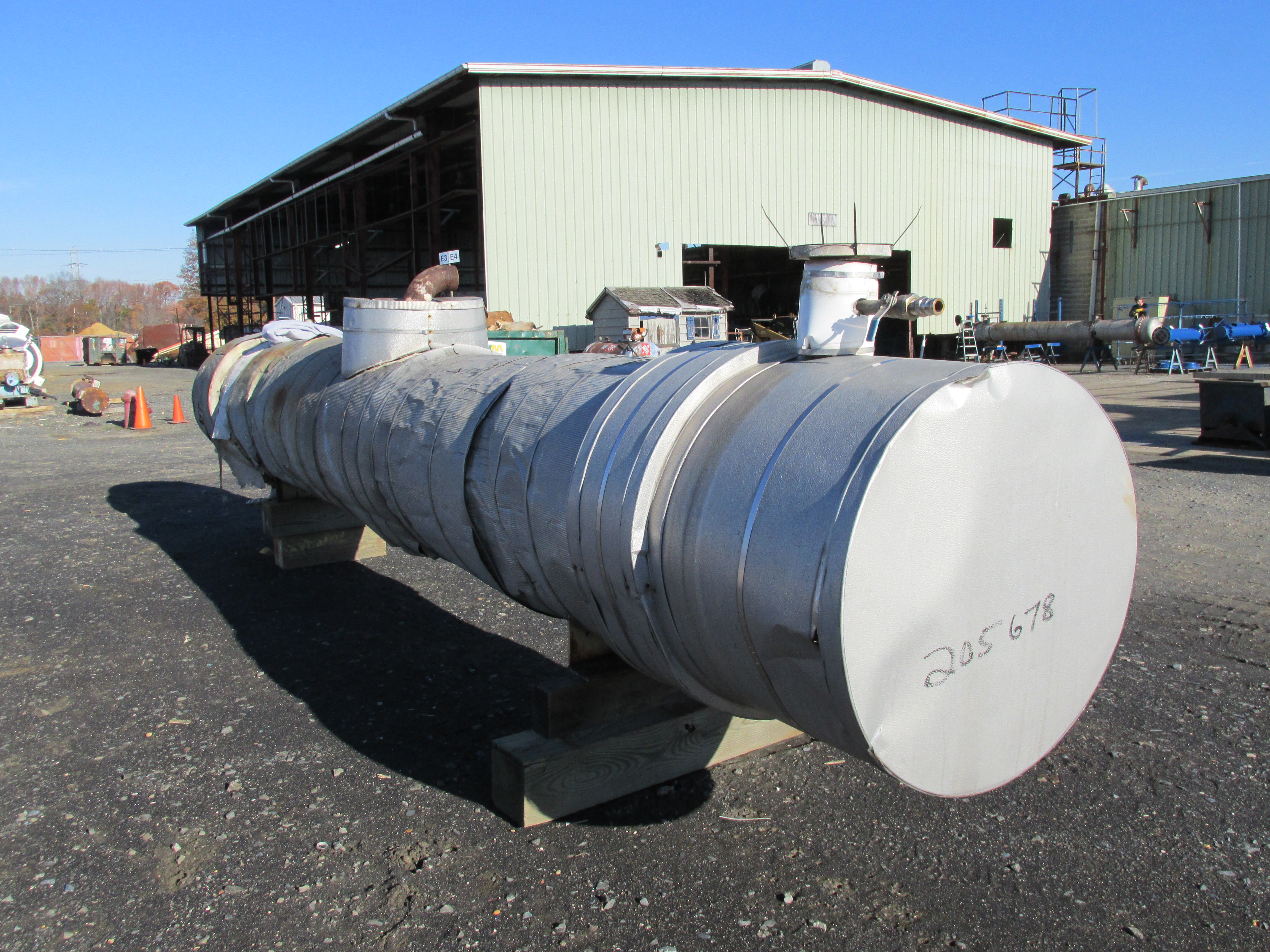 IPP# 205678, 162.6 m² (1,750 ft²)  Stainless Steel 304 Shell and Tube Heat Exchanger For Sale