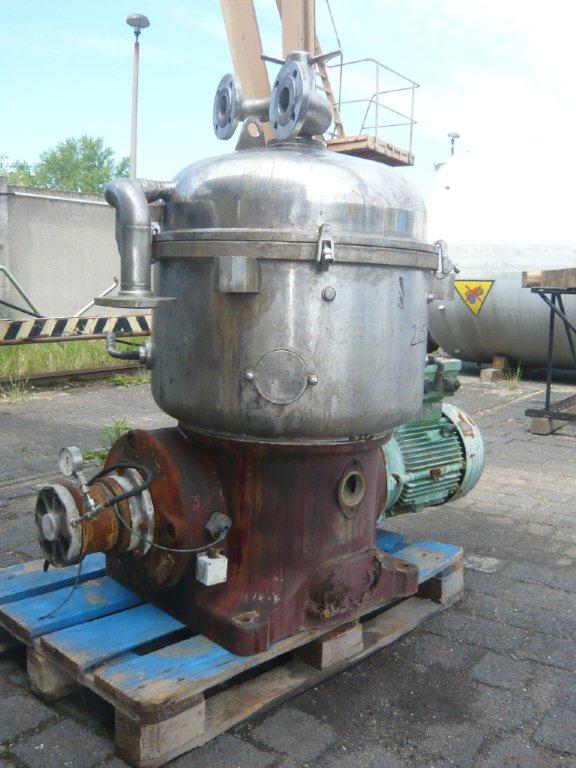 IPP# 205959, 18.5 kW (24.8 HP)  Stainless Steel 316  Centrifuge-Disc Bowl For Sale