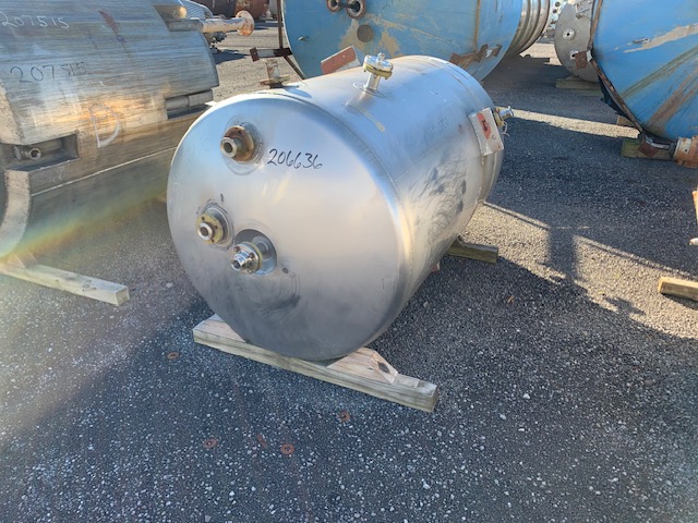 IPP# 206636, 1,514 L (400 gallons)  Stainless Steel 316 Batch-Type Agitated Reactor For Sale