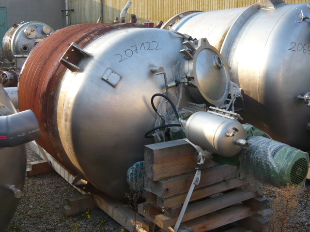 IPP# 207122, 2,400 L (634 gallons)  Stainless Steel 317 Batch-Type Agitated Reactor For Sale