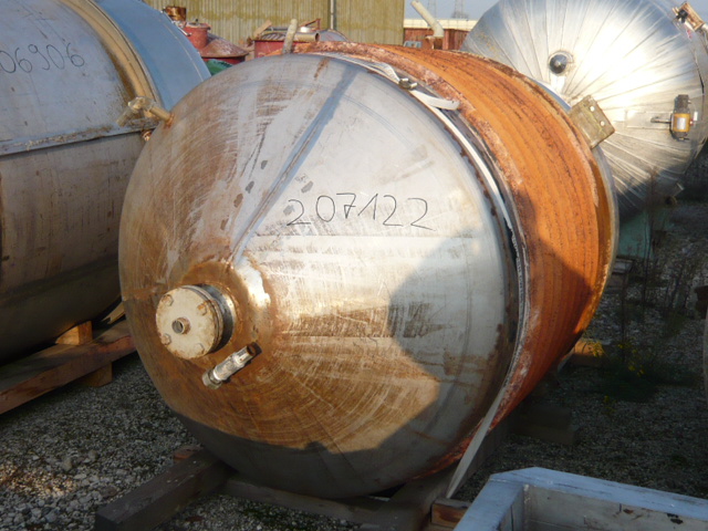 IPP# 207122, 2,400 L (634 gallons)  Stainless Steel 317 Batch-Type Agitated Reactor For Sale