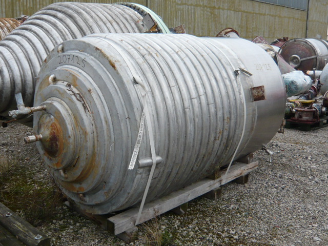 IPP# 207125, 3,000 L (792.5 gallons)  Stainless Steel 316 Batch-Type Agitated Reactor For Sale