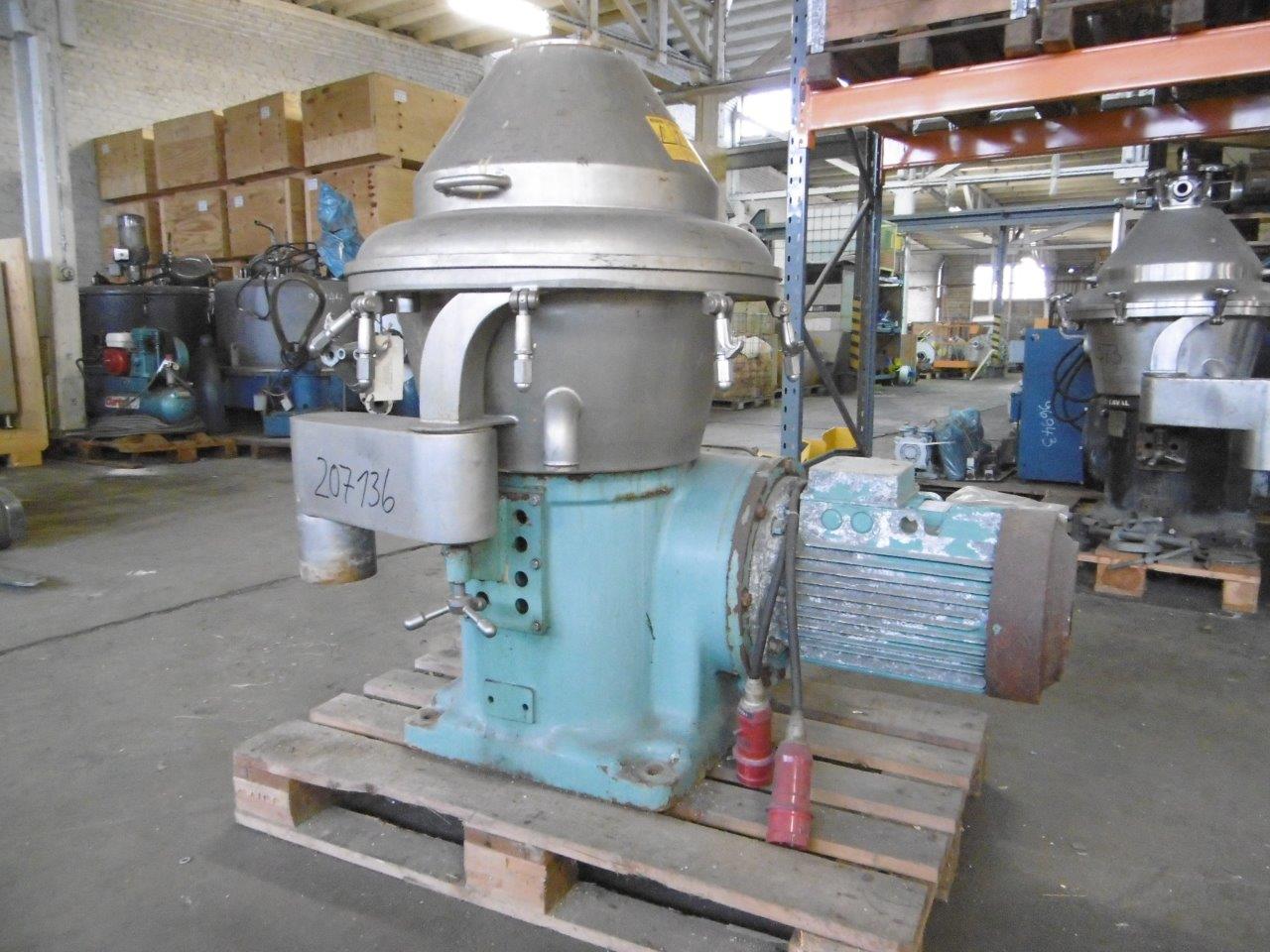 IPP# 207136, 15 kW (20.1 HP)    Centrifuge-Disc Bowl For Sale