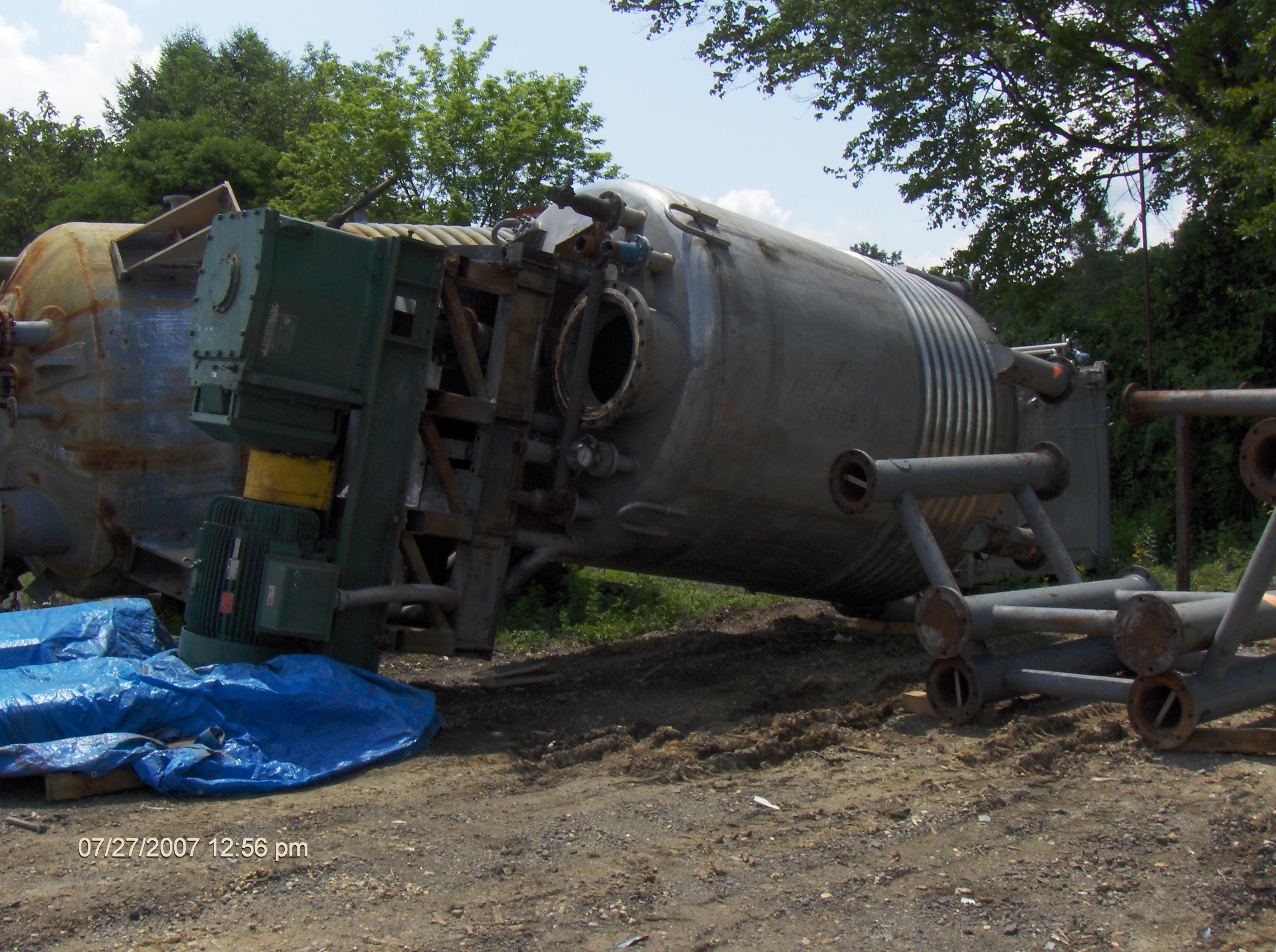 IPP# 207281, 11,356 L (3,000 gallons)  Stainless Steel 321 Batch-Type Agitated Reactor For Sale