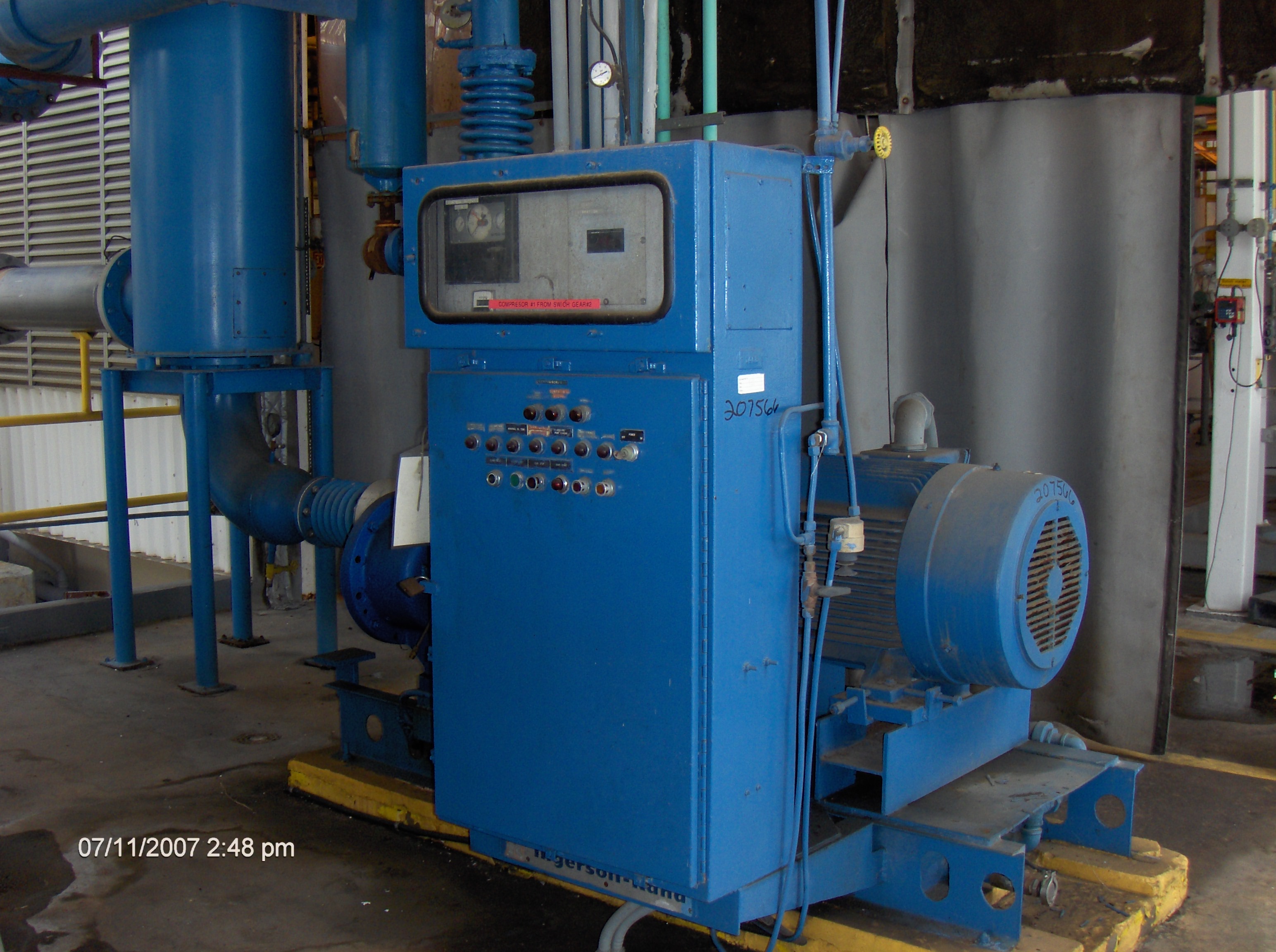 IPP# 207566, 3,653 m3/h (2,150 CFM)   Centrifugal Compressor For Sale