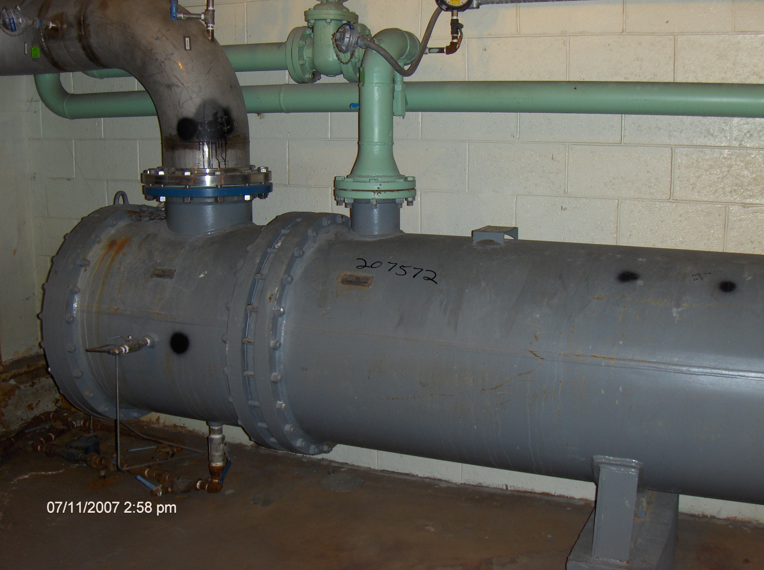 IPP# 207572, 171.9 m² (1,850 ft²)  Copper/Brass Shell and Tube Heat Exchanger For Sale