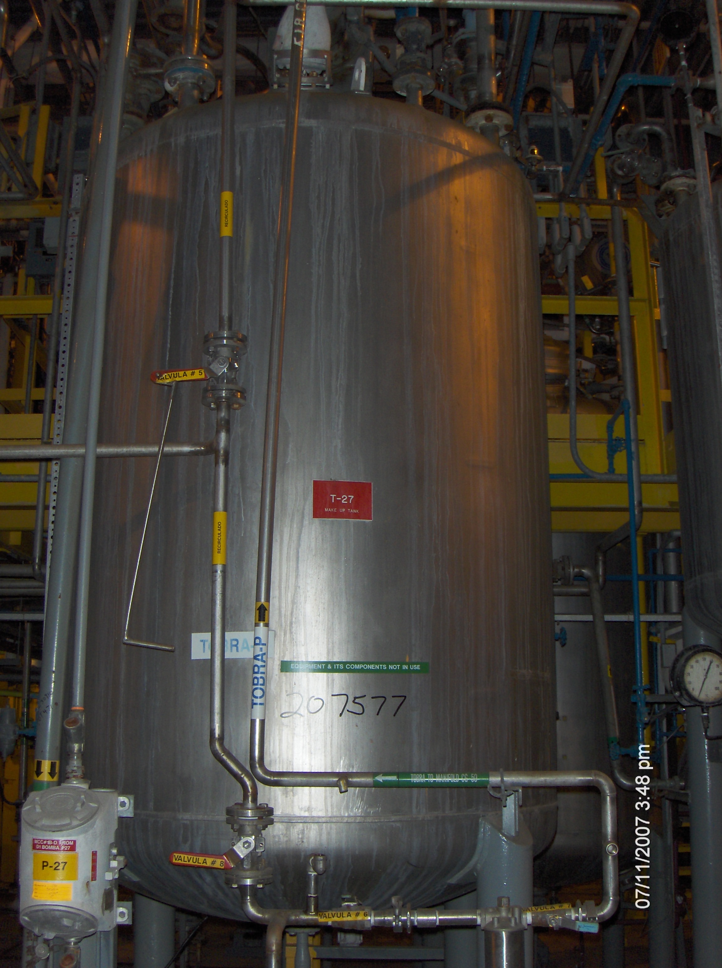 IPP# 207577, 3,312 L (875 gallons)  Stainless Steel 304  Tank For Sale