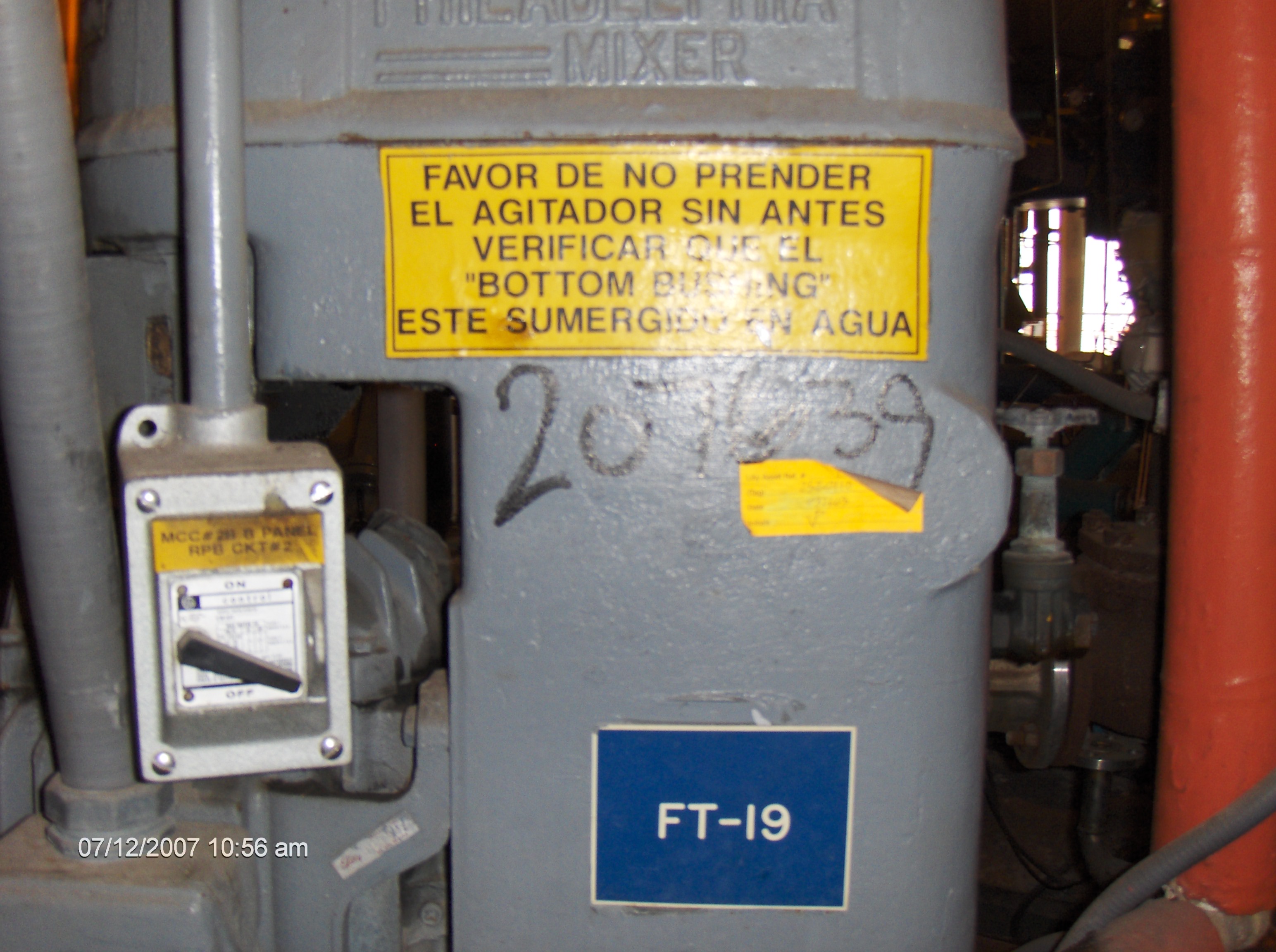 IPP# 207639, 5,678 L (1,500 gallons)  Stainless Steel 304 Batch-Type Agitated Reactor For Sale