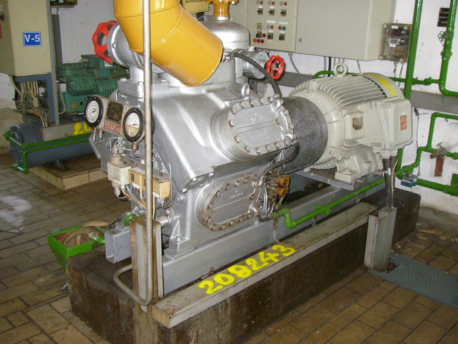 IPP# 208243, 414 m3/h (243.7 CFM)   Reciprocating Compressor For Sale