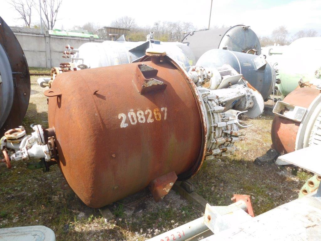 IPP# 208267, 1,200 L (317 gallons)  Glasslined Batch-Type Agitated Reactor For Sale