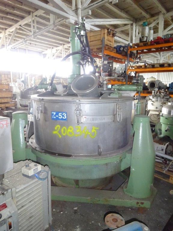 IPP# 208345, 1,250 mm (49.2 in)  Stainless Steel Austentic Auto Discharge-Bottom Centrifuge-Basket For Sale