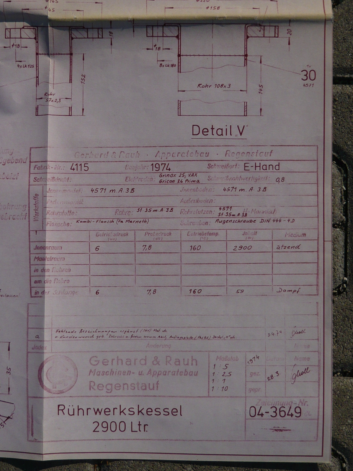 IPP# 208362, 2,900 L (766.1 gallons)  Stainless Steel Austentic Batch-Type Agitated Reactor For Sale