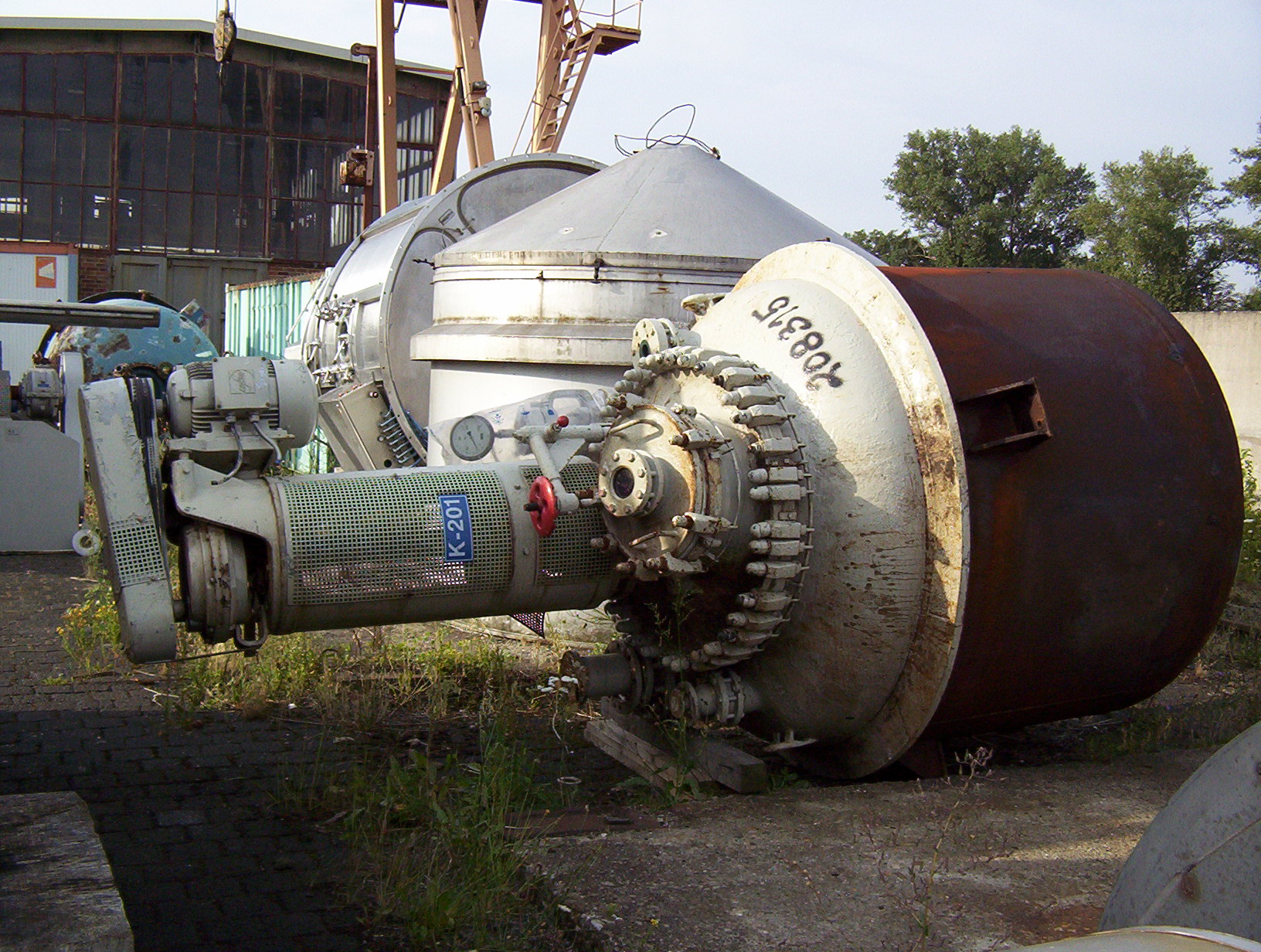 IPP# 208315, 4,000 L (1,057 gallons)  Glasslined Batch-Type Agitated Reactor For Sale