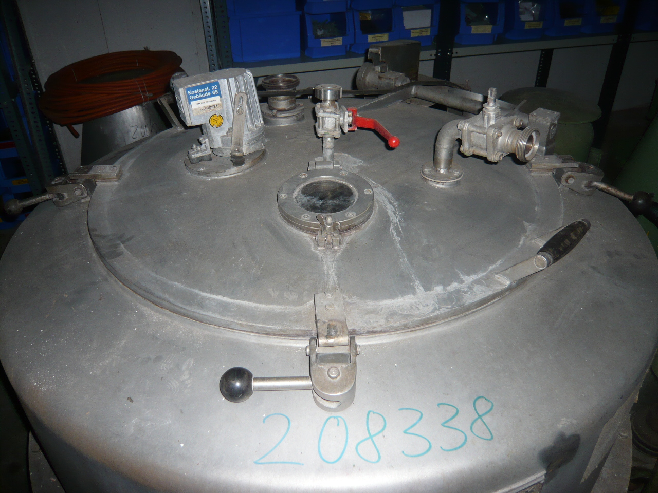 IPP# 208338, 1,000 mm (39.4 in)  Stainless Steel Austentic Manual Discharge-Top Centrifuge-Basket For Sale