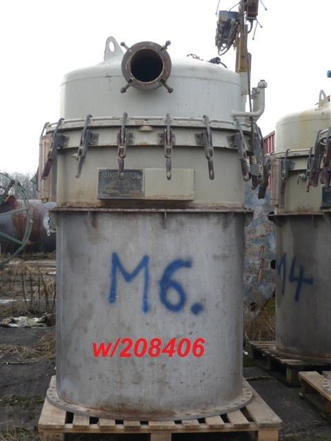 IPP# 208406, 20 m3 (706.3 ft3)  Stainless Steel 321  Mixer-Ribbon & Paddle For Sale