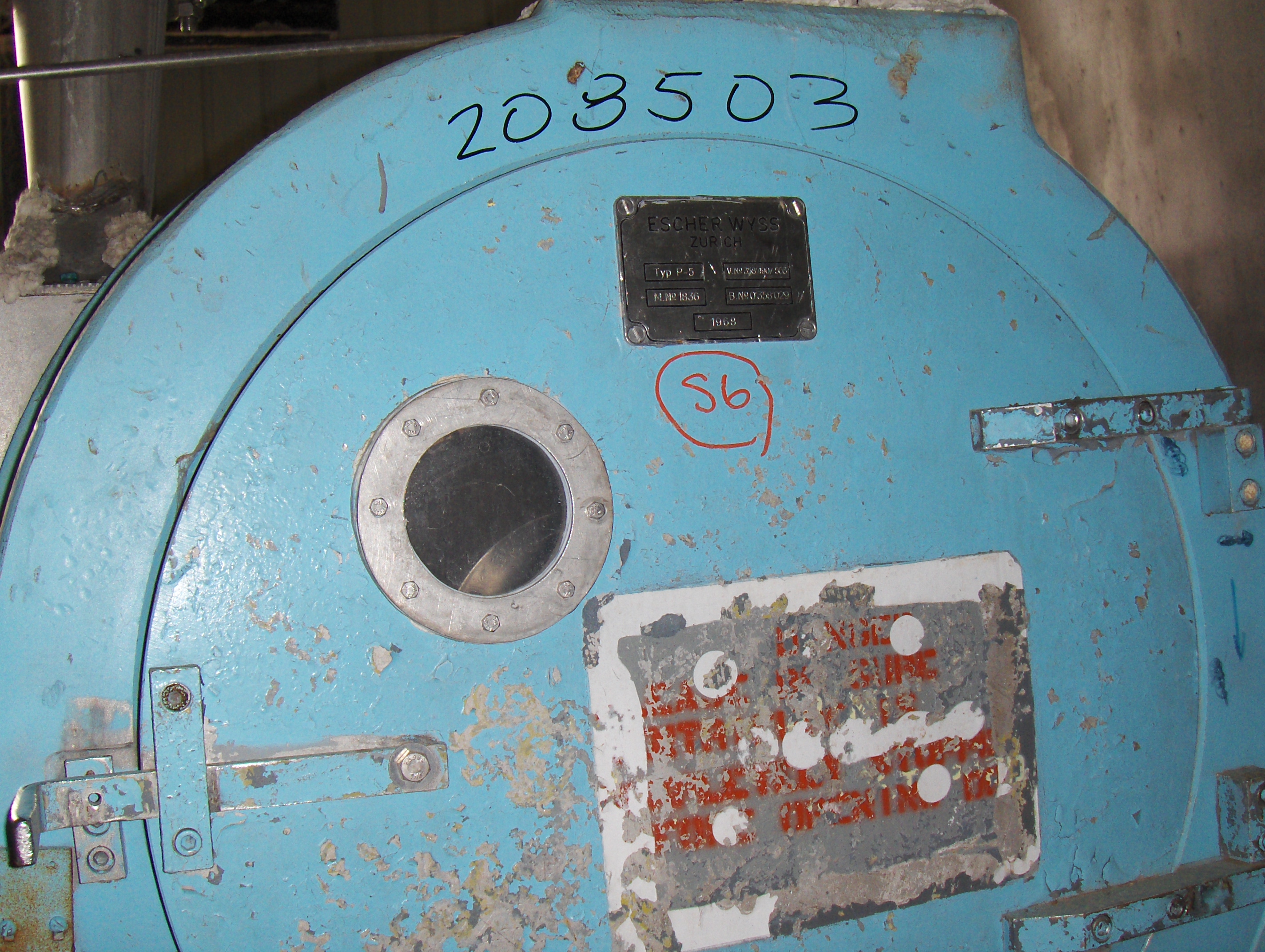   Centrifuge-Pusher 787 mm (31 in) Stainless Steel 316 For Sale - IPP# 208505
