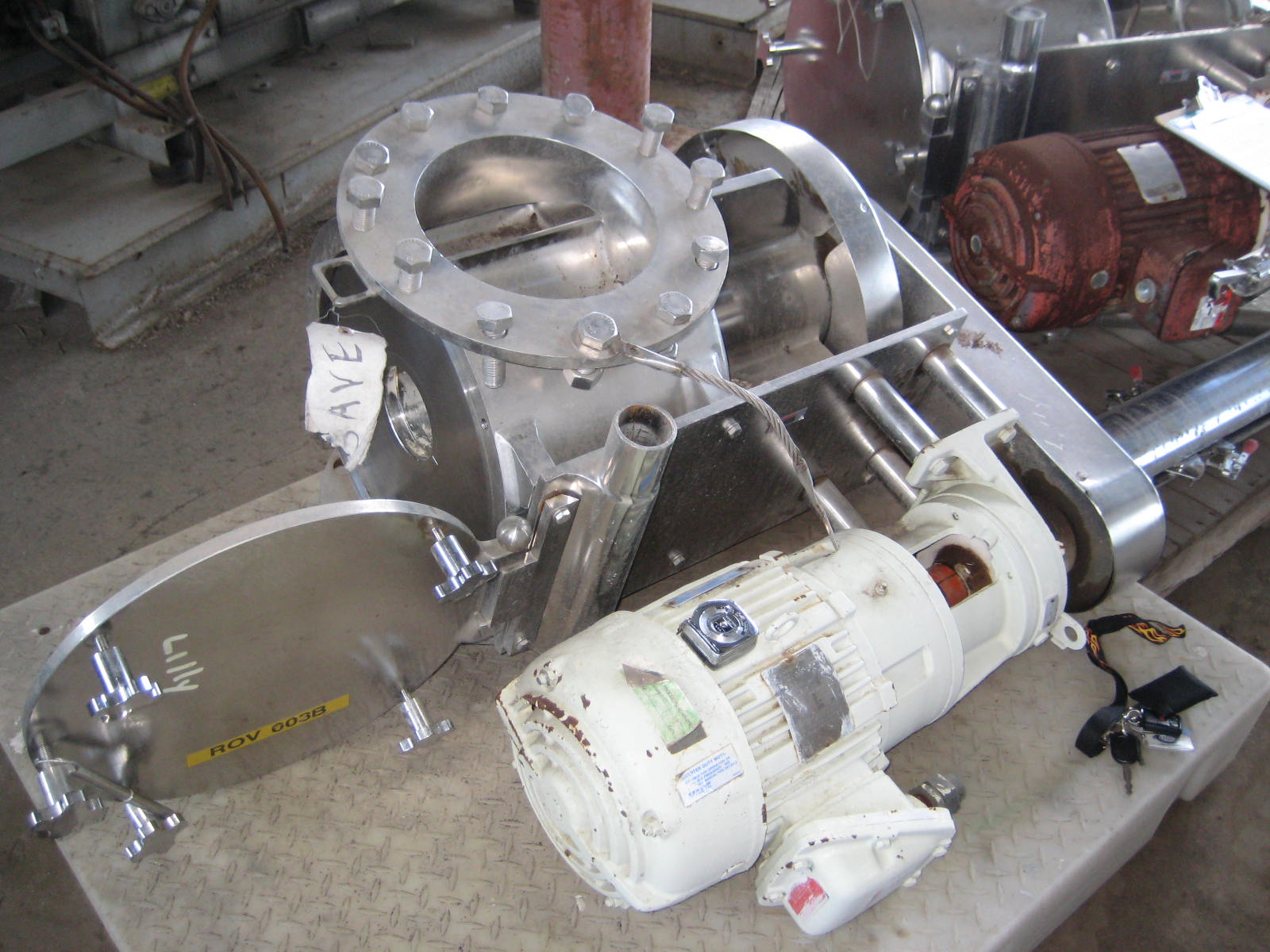 IPP# 200799, 254 mm (10 in)  Stainless Steel 316 Rotary Feeder For Sale