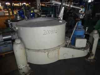  Stainless Steel 316 Manual Discharge-Top Centrifuge-Basket