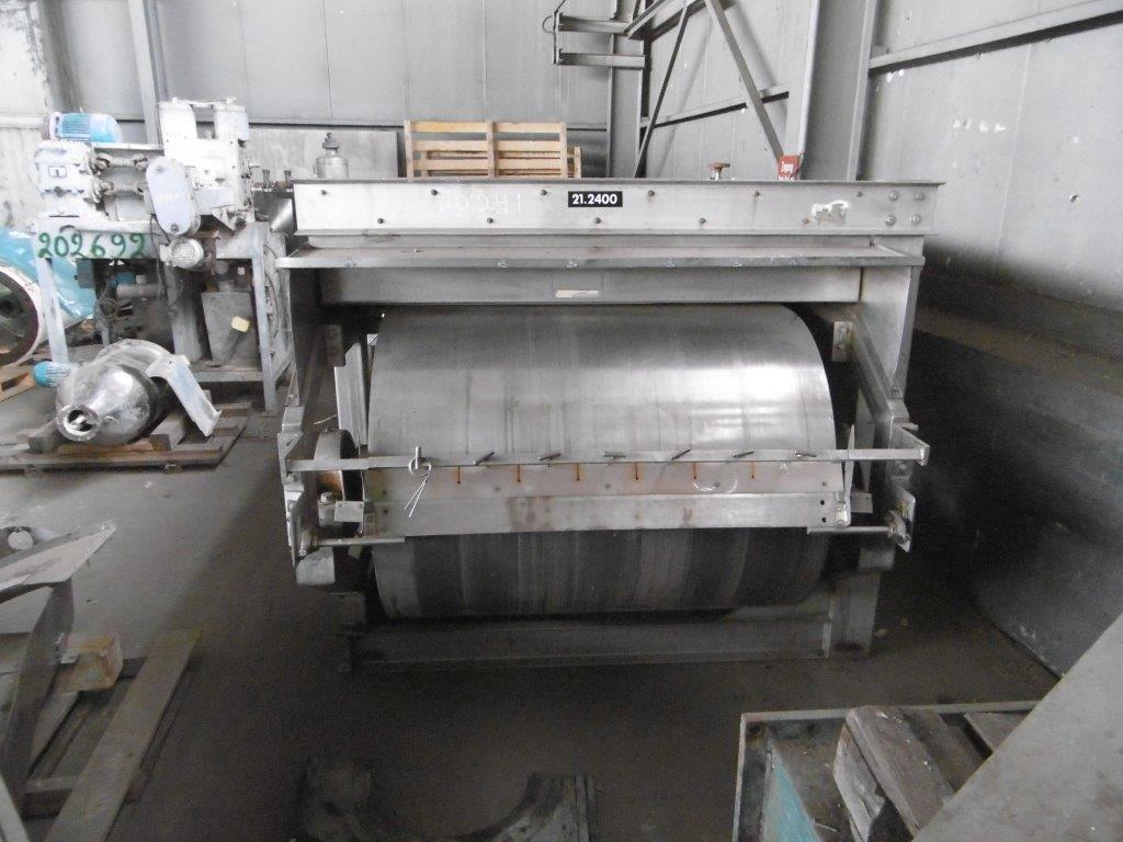 IPP# 201241, 1,200 mm (47.2 in)  Stainless Steel 316  Dryer-Flaker Drum and Belt For Sale