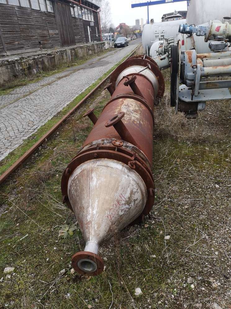  Wiped/Thin Film Evaporator 242.7 kg/h (535 lb/h) Stainless Steel 316L For Sale - IPP# 202611