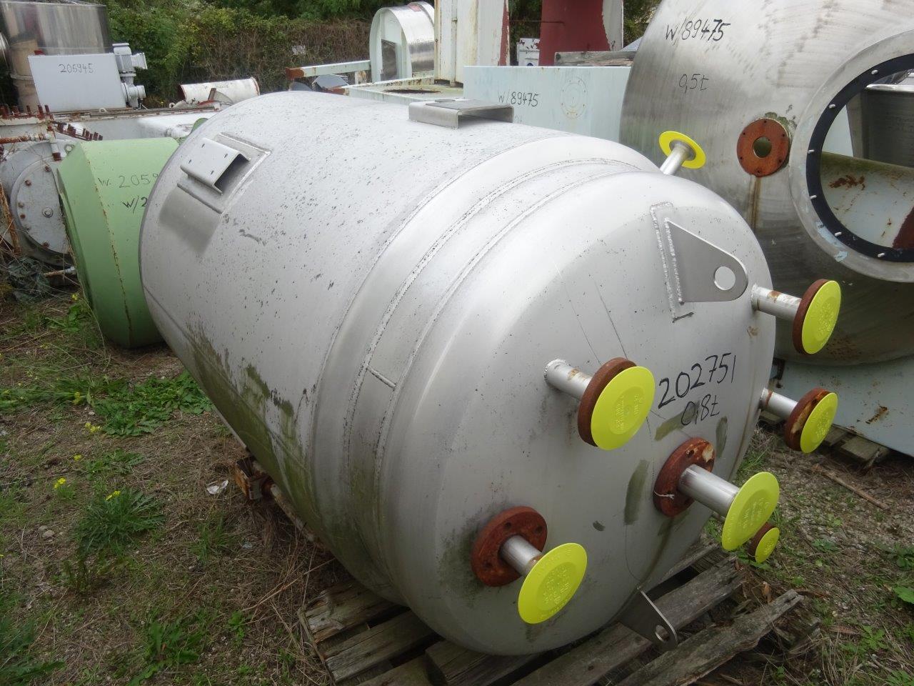 IPP# 202751, 1,500 L (396.3 gallons) Unused Stainless Steel 316  Tank For Sale