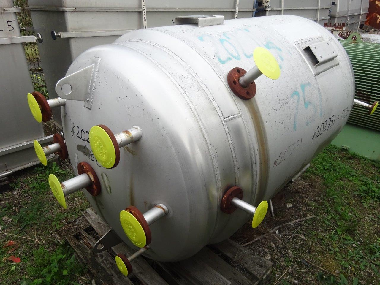 IPP# 202751, 1,500 L (396.3 gallons) Unused Stainless Steel 316  Tank For Sale