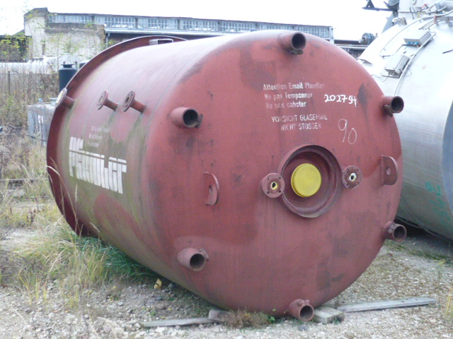 IPP# 202754, 9,055 L (2,392 gallons)  Glasslined Batch-Type Agitated Reactor For Sale