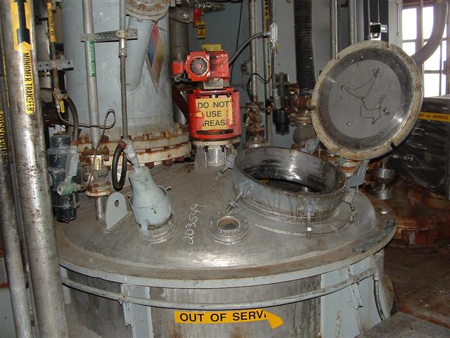 IPP# 203549, 7,571 L (2,000 gallons)  Stainless Steel 316 Batch-Type Agitated Reactor For Sale