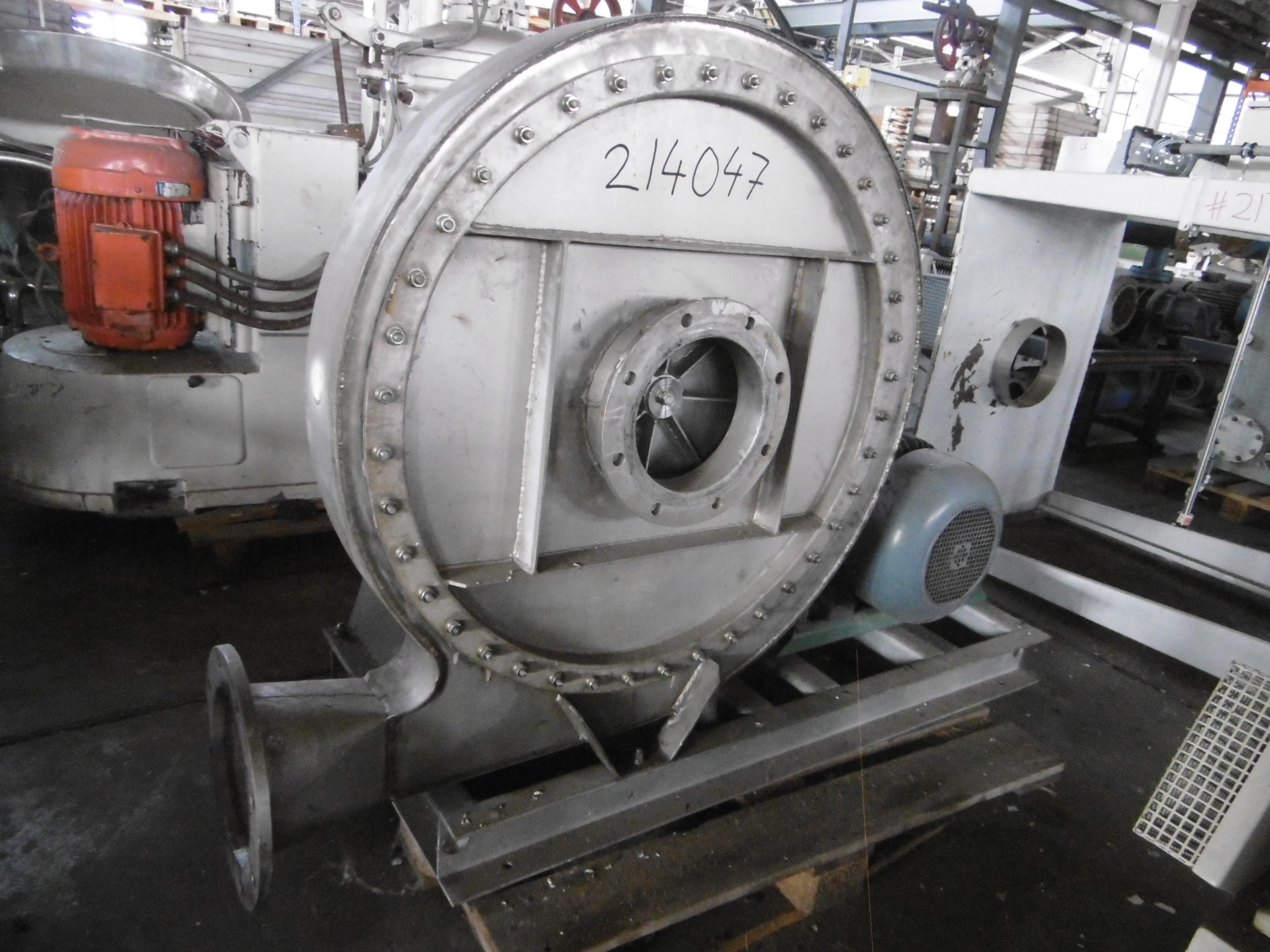 IPP# 214047, 1,512 m3/h (889.9 CFM)  Stainless Steel 321  Blower For Sale