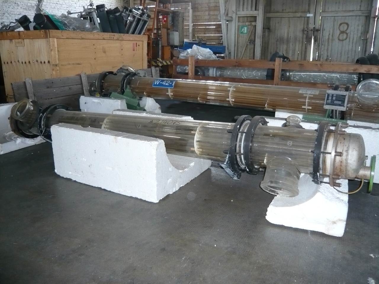 IPP# 214075, 6.3 m² (67.8 ft²)  Glasslined Shell and Tube Heat Exchanger For Sale