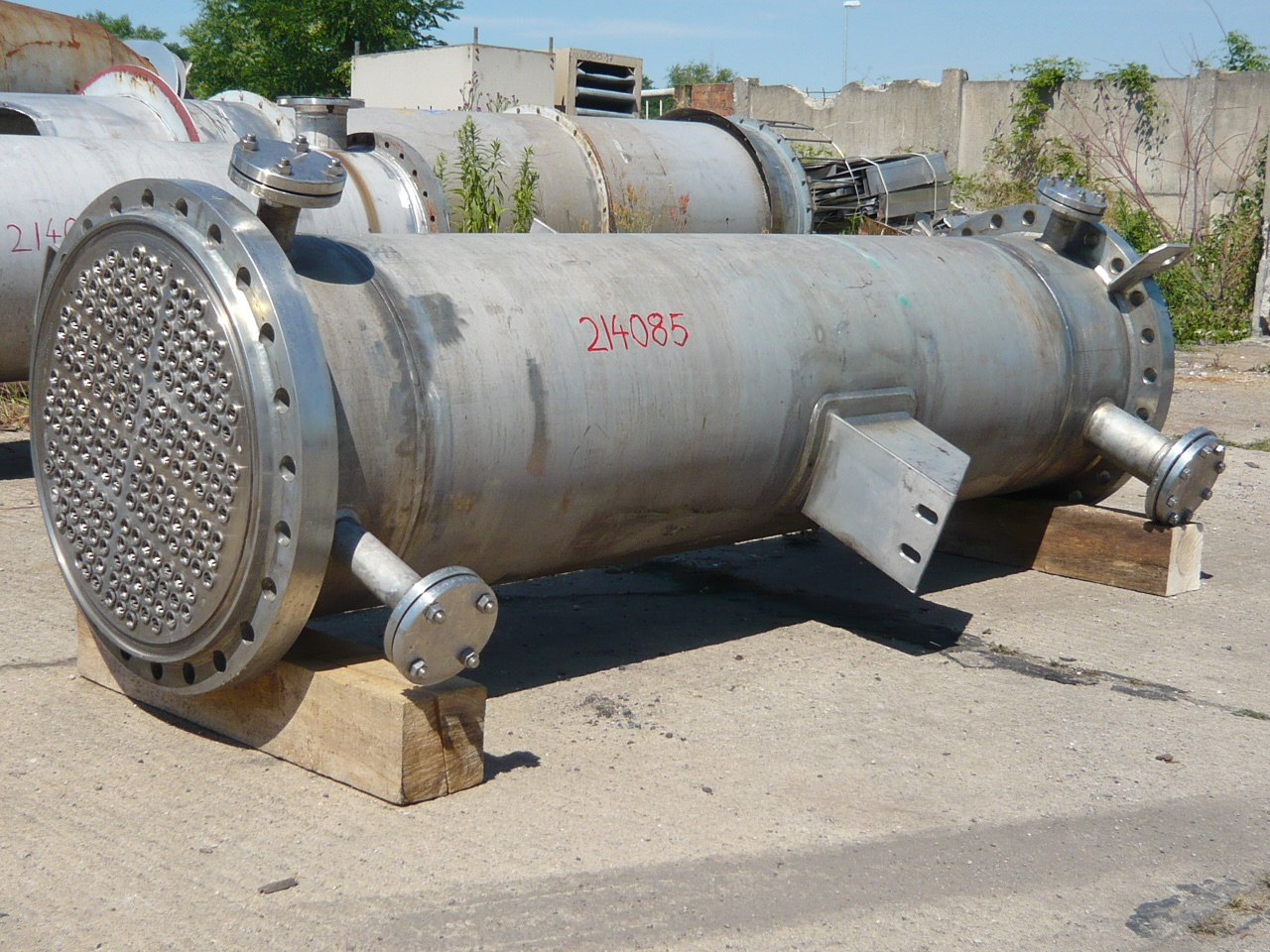 IPP# 214085, 40 m² (430.6 ft²)  Stainless Steel Austentic Shell and Tube Heat Exchanger For Sale