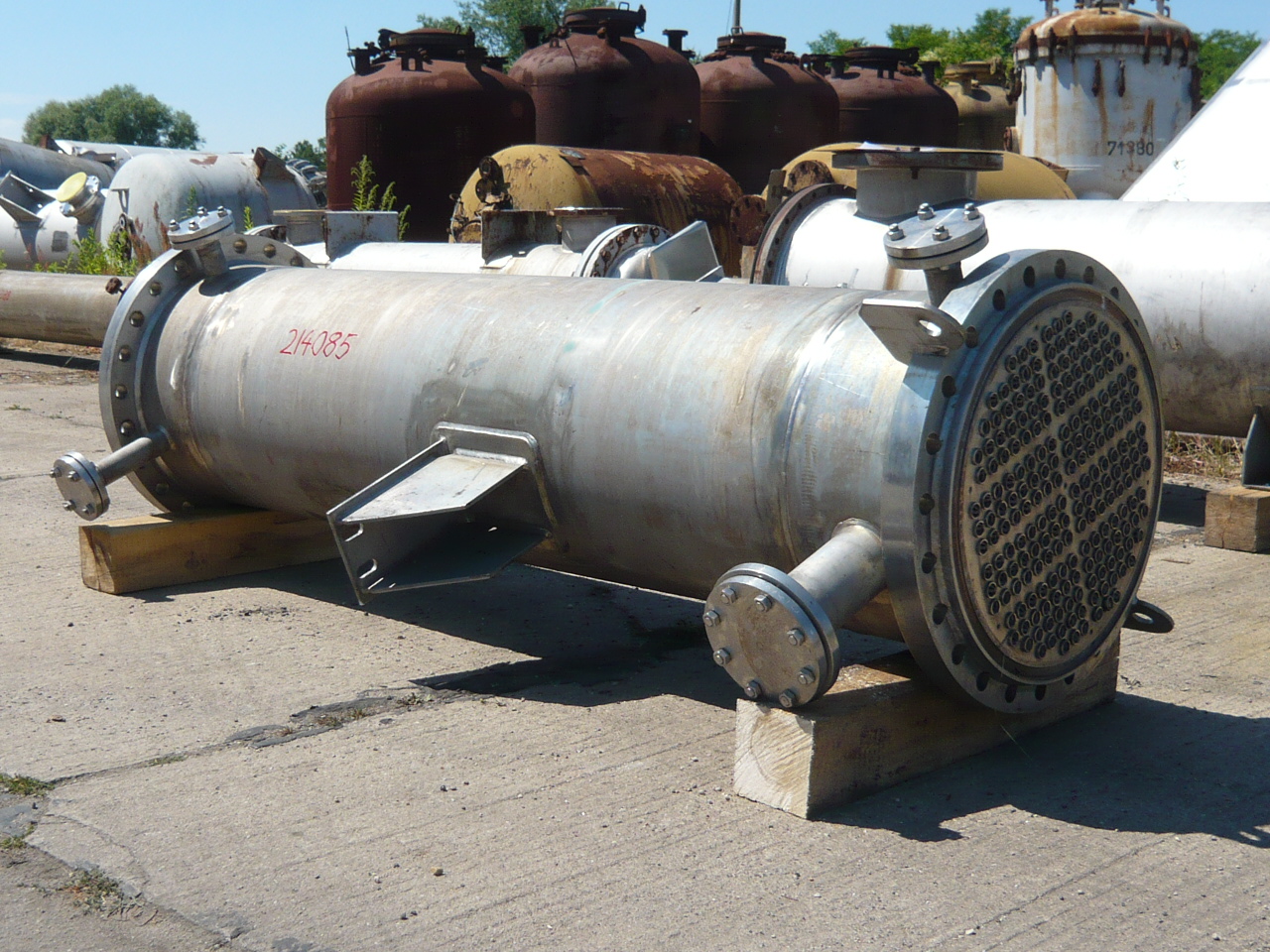 IPP# 214085, 40 m² (430.6 ft²)  Stainless Steel Austentic Shell and Tube Heat Exchanger For Sale