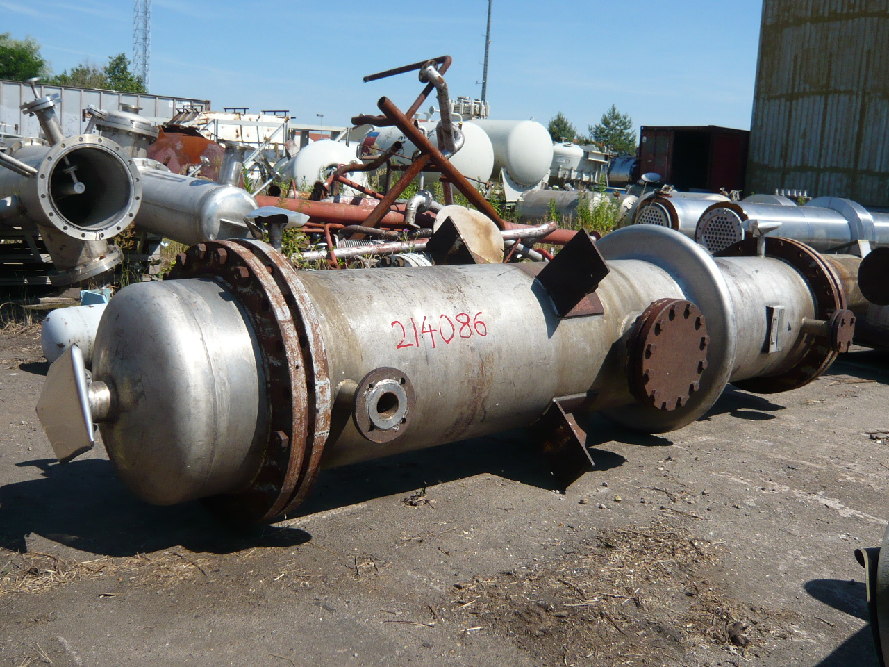 IPP# 214086, 20 m² (215.3 ft²)  Stainless Steel 321 Shell and Tube Heat Exchanger For Sale