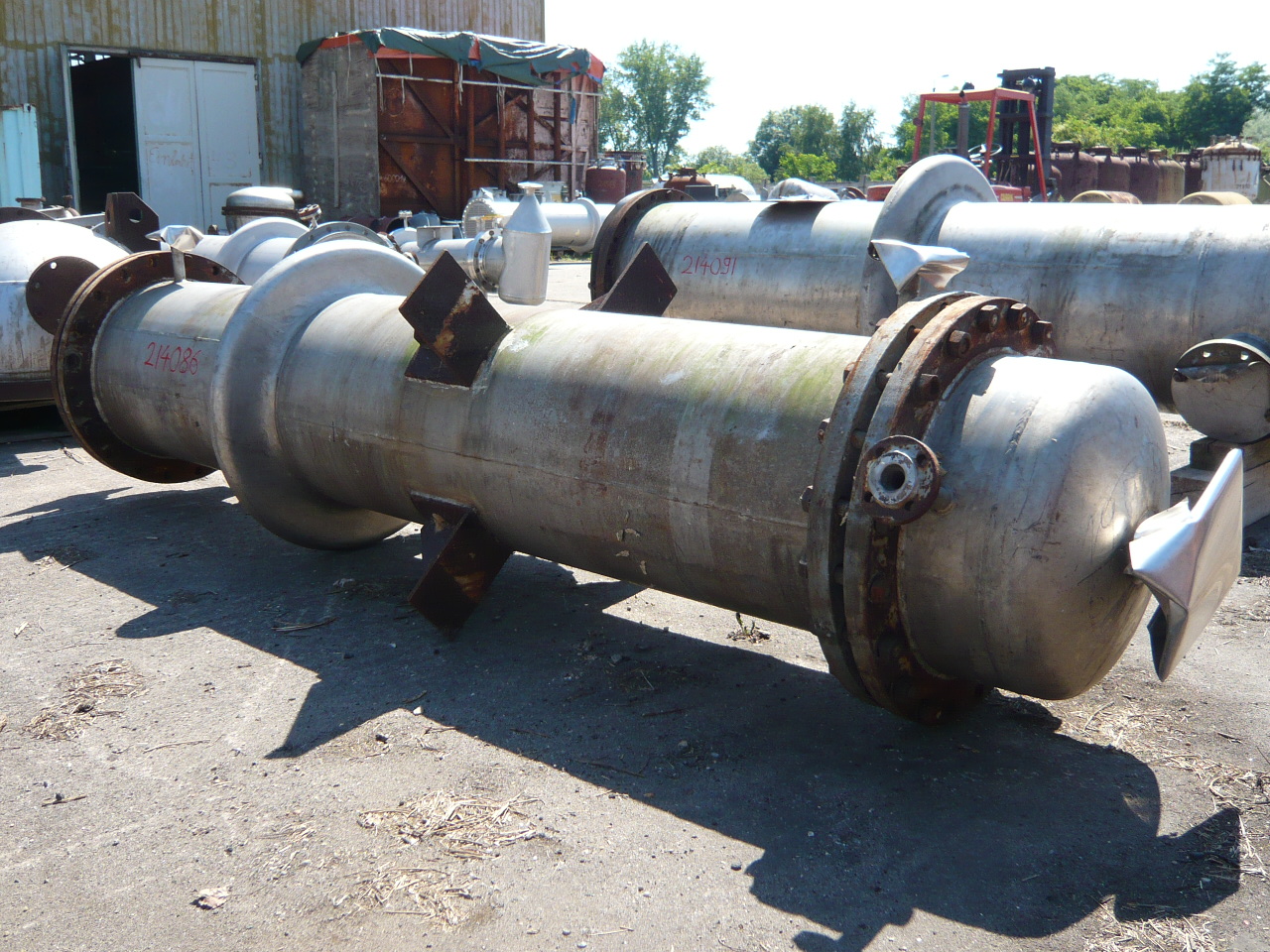 IPP# 214086, 20 m² (215.3 ft²)  Stainless Steel 321 Shell and Tube Heat Exchanger For Sale