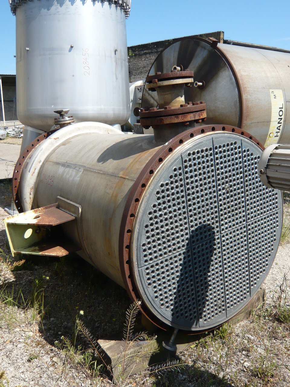 IPP# 214093, 180 m² (1,938 ft²)  Stainless Steel 316 Shell and Tube Heat Exchanger For Sale