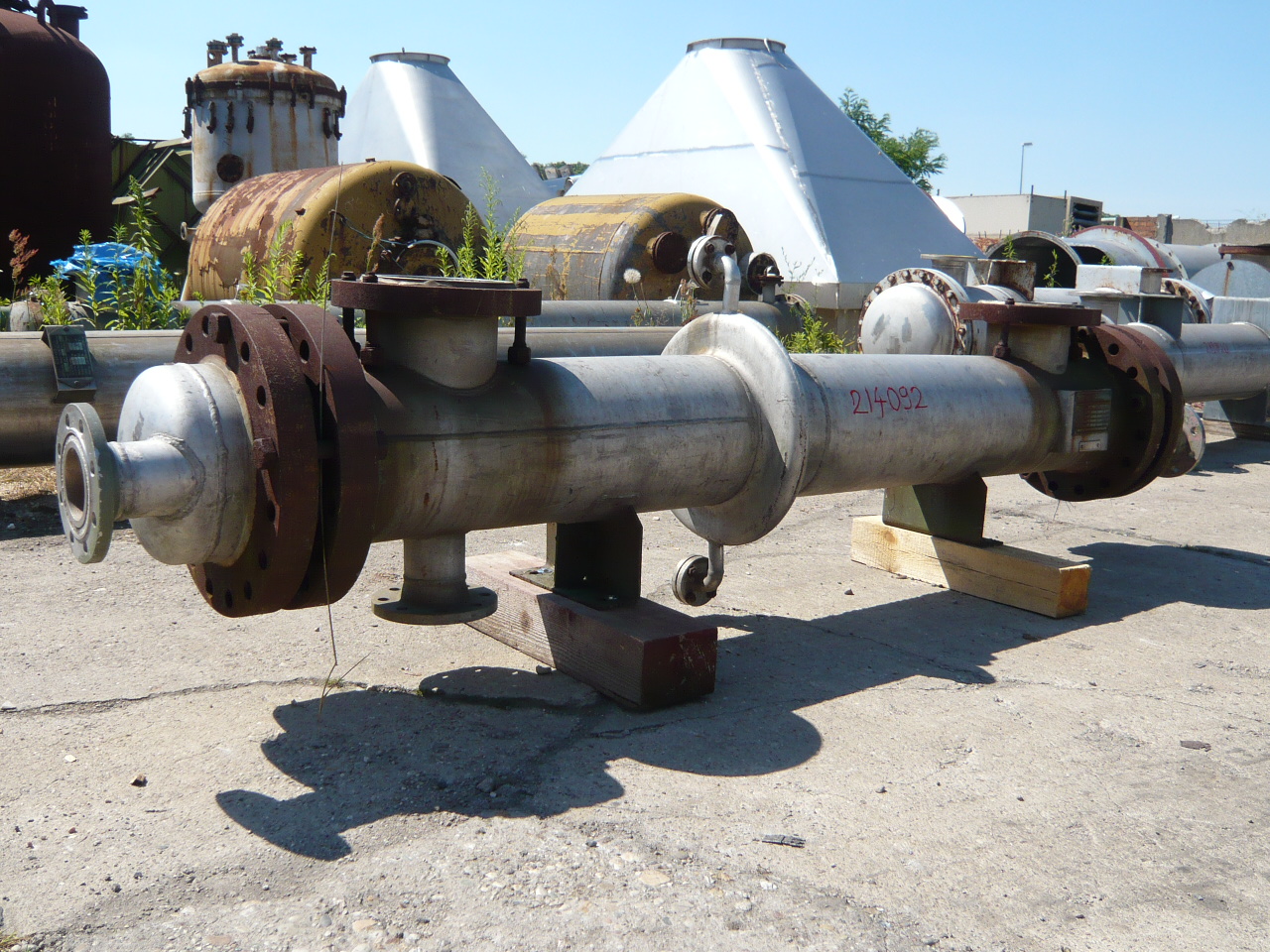 IPP# 214092, 12.8 m² (137.8 ft²)  Stainless Steel 316 Shell and Tube Heat Exchanger For Sale