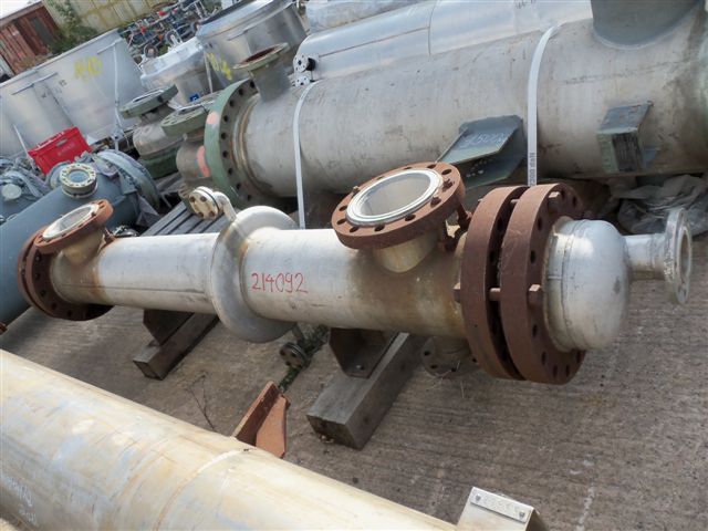 IPP# 214092, 12.8 m² (137.8 ft²)  Stainless Steel 316 Shell and Tube Heat Exchanger For Sale