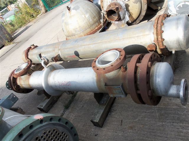 IPP# 214092, 12.8 m² (137.8 ft²)  Stainless Steel 316 Shell and Tube Heat Exchanger For Sale