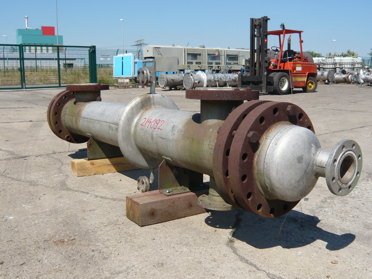 IPP# 214092, 12.8 m² (137.8 ft²)  Stainless Steel 316 Shell and Tube Heat Exchanger For Sale