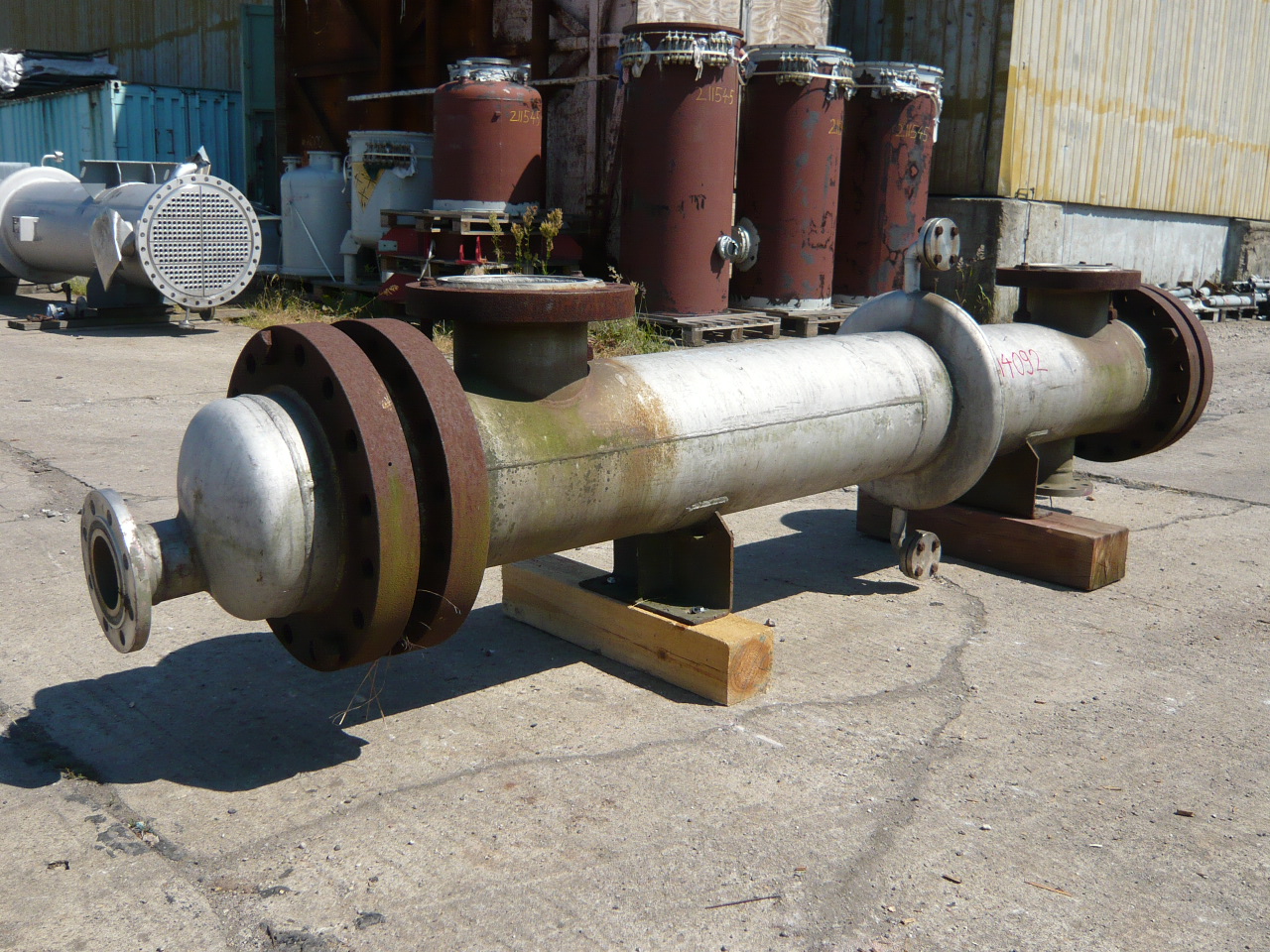 IPP# 214092, 12.8 m² (137.8 ft²)  Stainless Steel 316 Shell and Tube Heat Exchanger For Sale