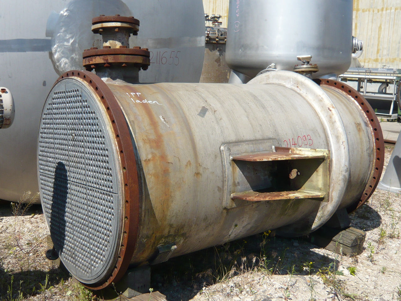 IPP# 214093, 180 m² (1,938 ft²)  Stainless Steel 316 Shell and Tube Heat Exchanger For Sale