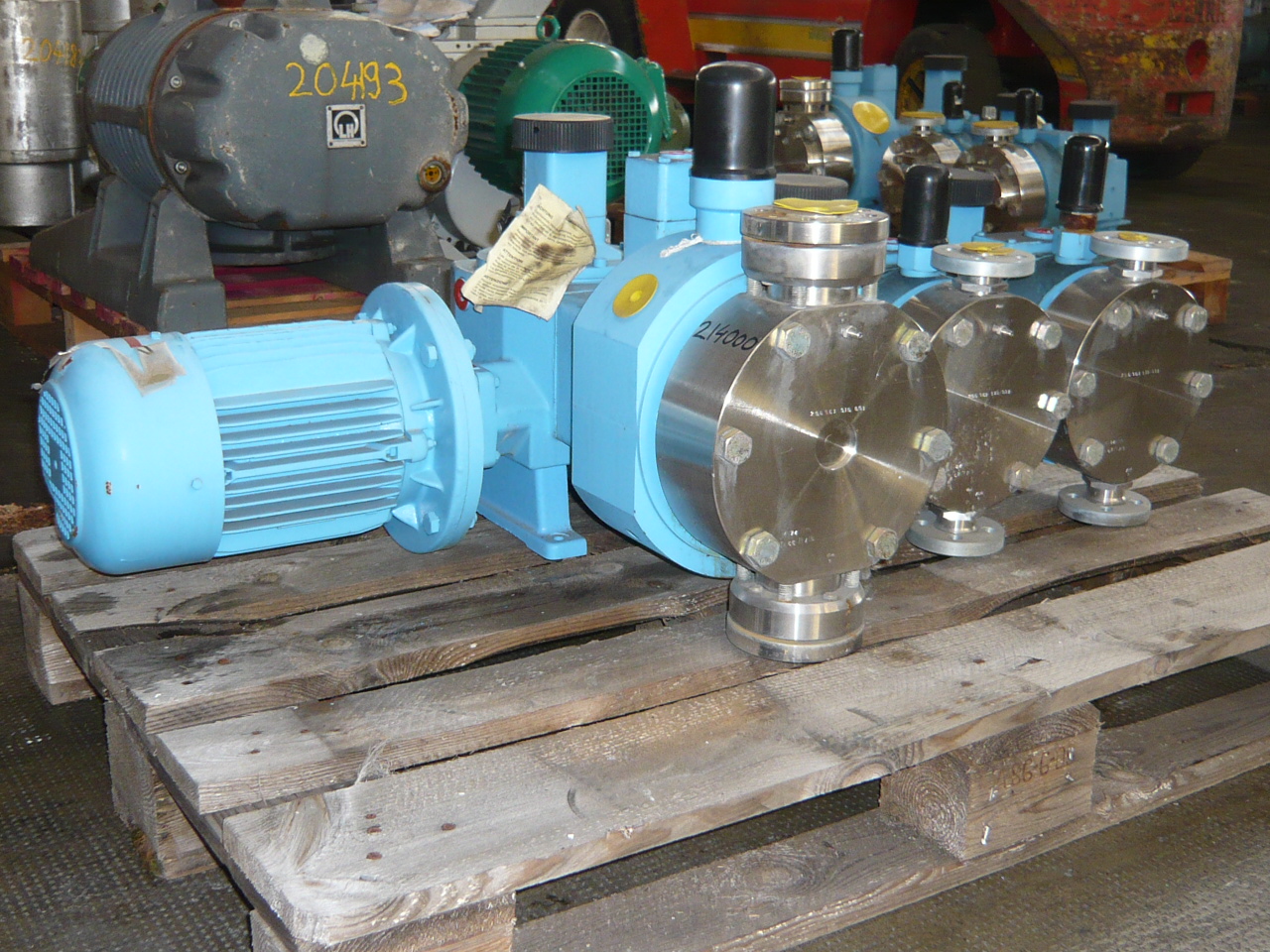 IPP# 214000, 1.1 m3/h (4.8 GPM) Unused Stainless Steel 316 Reciprocating Pump For Sale