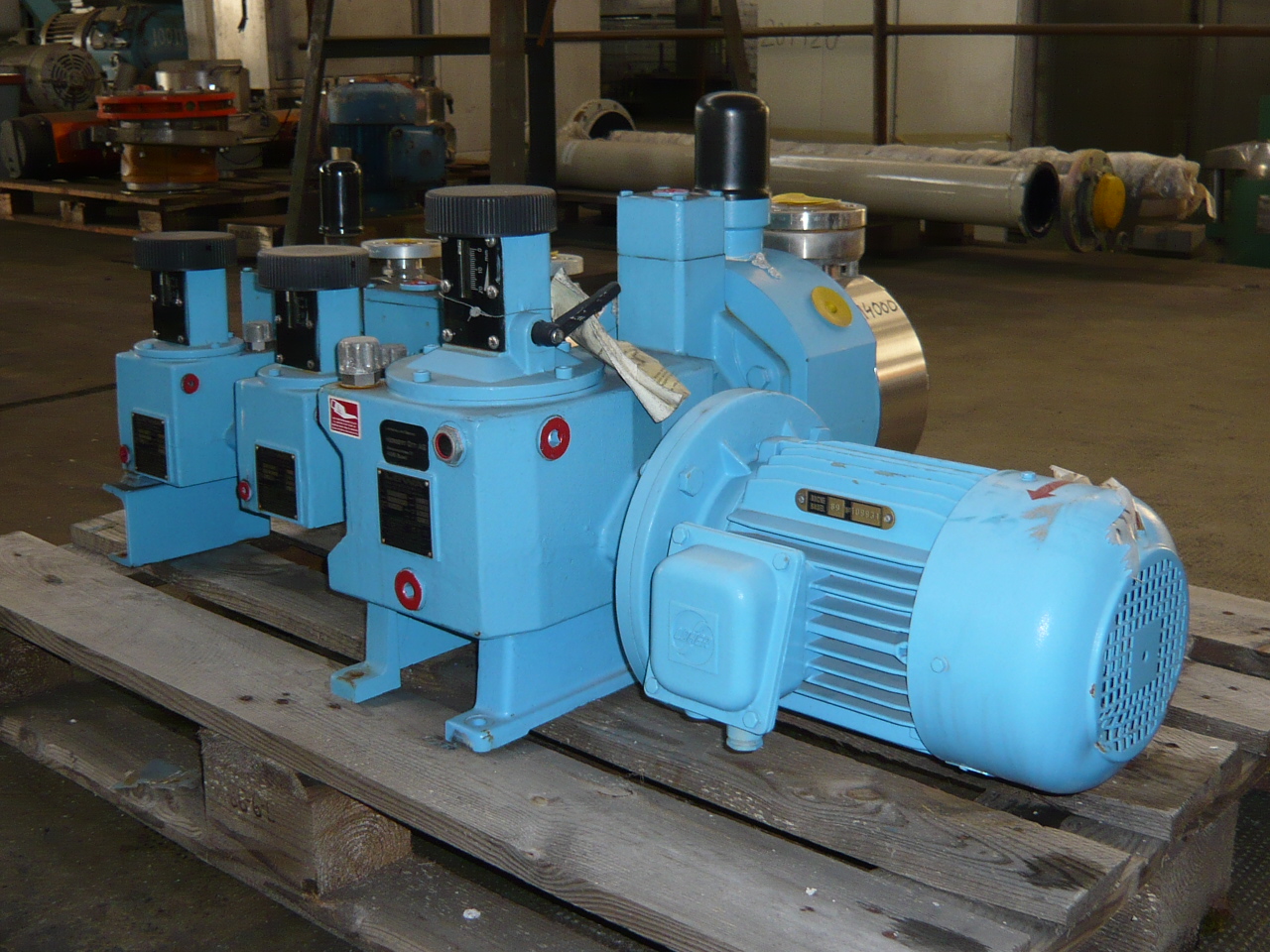 IPP# 214000, 1.1 m3/h (4.8 GPM) Unused Stainless Steel 316 Reciprocating Pump For Sale