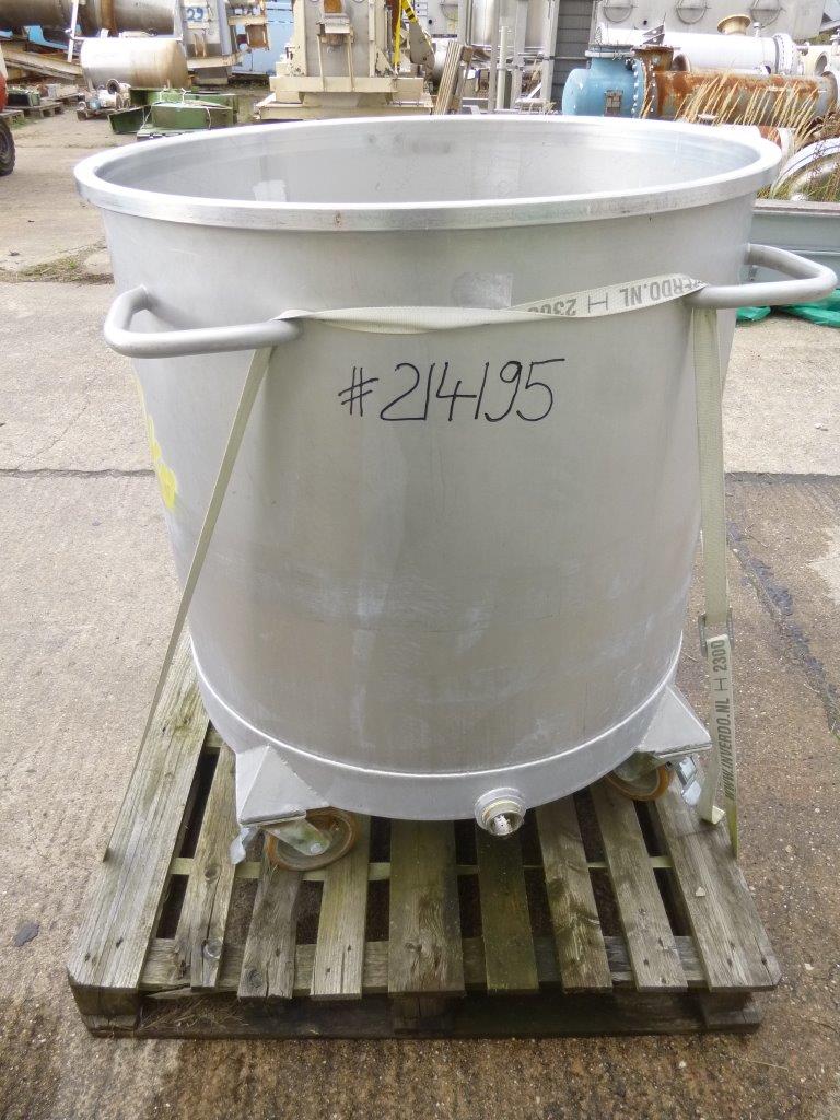 IPP# 214195, 600 L (158.5 gallons)  Stainless Steel Austentic  Tank For Sale